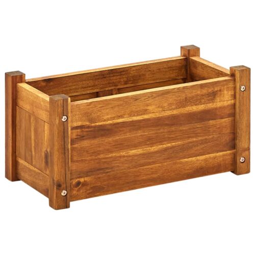 Garden Raised Bed Acacia Wood 50x25x25cm
