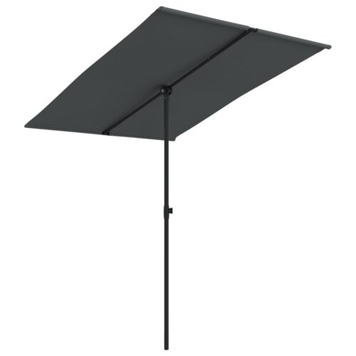 Outdoor Parasol with Aluminium Pole 2x1.5m Anthracite - Image 2