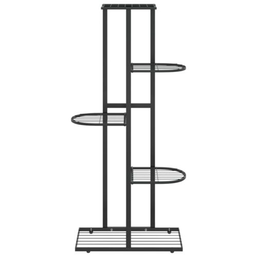 5-Floor Flower Stand 43x22x98cm Black Metal - Image 3