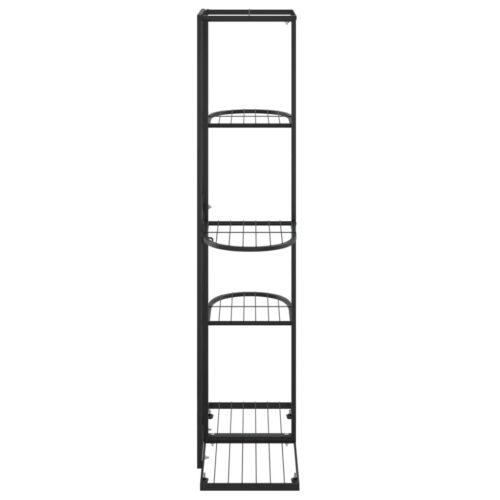 5-Floor Flower Stand 43x22x98cm Black Metal - Image 4