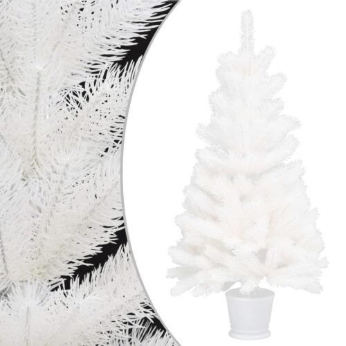 Artificial Christmas Tree Lifelike Needles White 90cm
