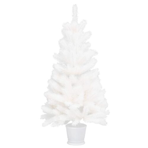 Artificial Christmas Tree Lifelike Needles White 90cm - Image 2
