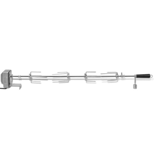 BBQ Rotisserie Spit with Motor Steel 1000 mm - Image 2