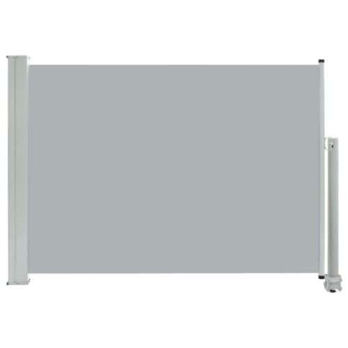 Patio Retractable Side Awning 80x300cm Grey - Image 2