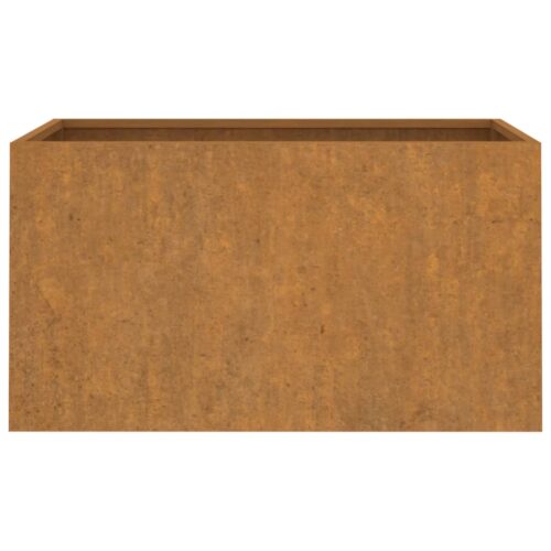 Raised Garden Bed Flowers Herbs Box Pot Planter Rustic Corten Steel 62x40x39cm - Image 4