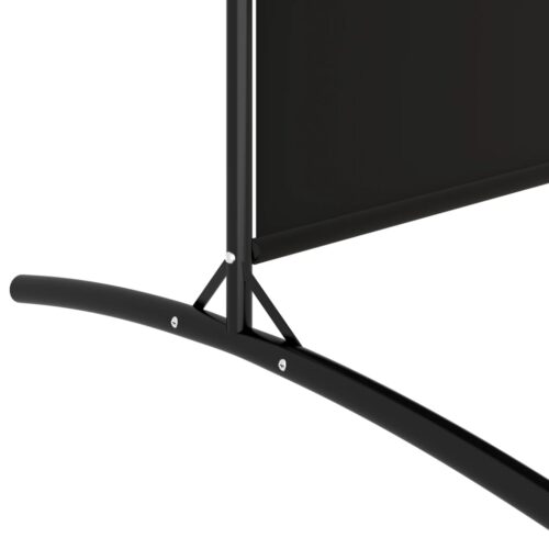 4-Panel Room Divider Black 346x180cm Fabric - Image 7