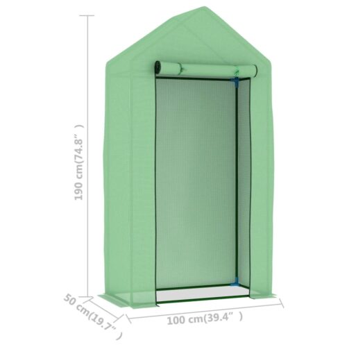 Greenhouse with Steel Frame 0.5m 1x0.5x1.9m - Image 10