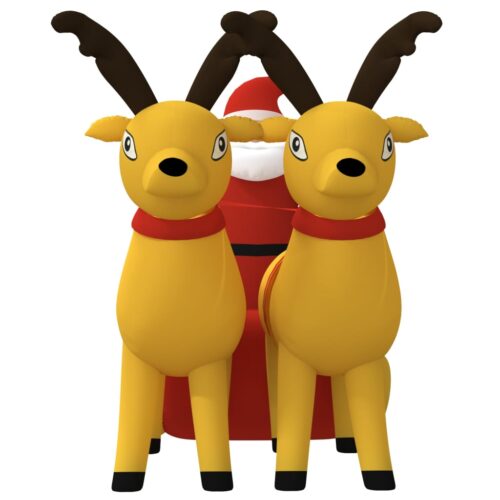 Christmas Inflatable Santa Reindeer Decoration LED 130cm - Image 4