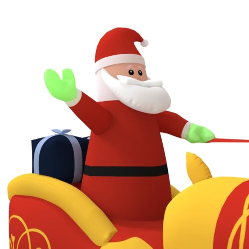 Christmas Inflatable Santa Reindeer Decoration LED 130cm - Image 6