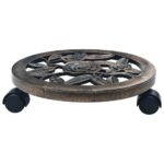 Plant Trolleys 6pcs Bronze 30cm Plastic