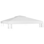 2-Tier Gazebo Top Cover 310 g/m 3x3m White