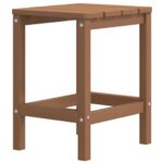 Garden Adirondack Table Brown 38x38x46cm HDPE