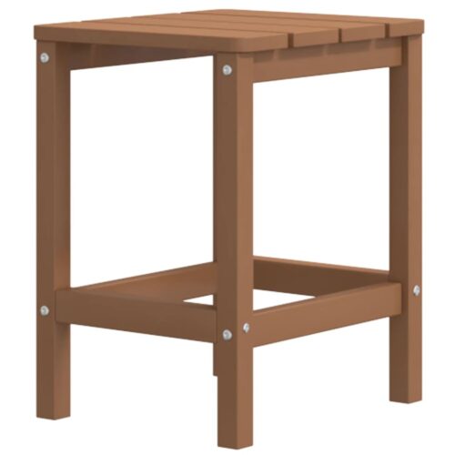 Garden Adirondack Table Brown 38x38x46cm HDPE