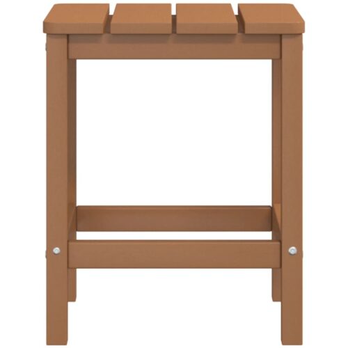 Garden Adirondack Table Brown 38x38x46cm HDPE - Image 5
