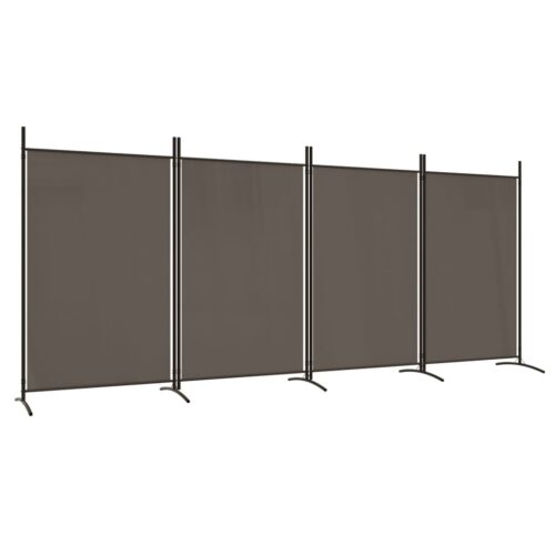 4-Panel Room Divider Anthracite 346x180cm Fabric - Image 2