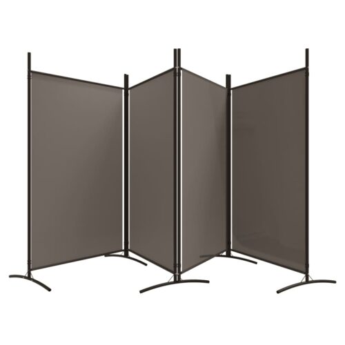 4-Panel Room Divider Anthracite 346x180cm Fabric - Image 5