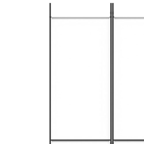 4-Panel Room Divider White 200x220cm Fabric - Image 7