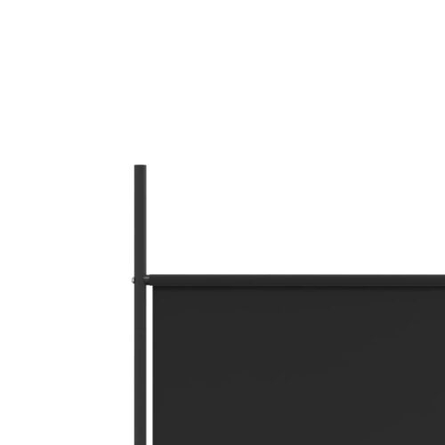 5-Panel Room Divider Black 250x200cm Fabric - Image 7