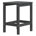 Garden Adirondack Table Anthracite 38x38x46cm HDPE