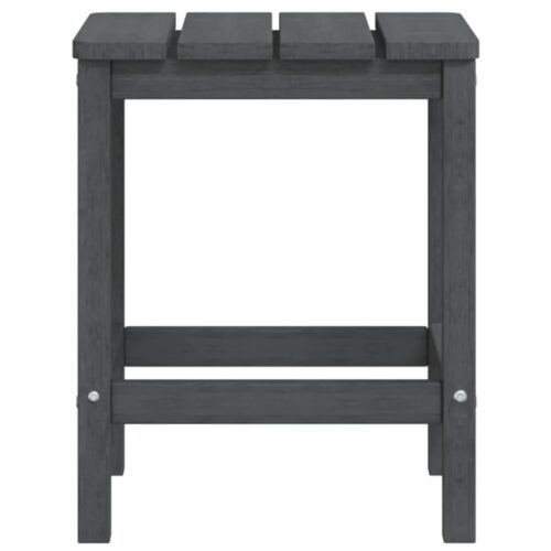 Garden Adirondack Table Anthracite 38x38x46cm HDPE - Image 5
