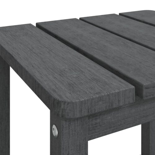 Garden Adirondack Table Anthracite 38x38x46cm HDPE - Image 6