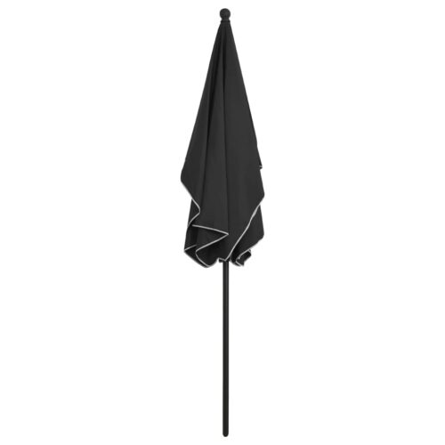 Garden Parasol with Pole 210x140cm Anthracite - Image 4