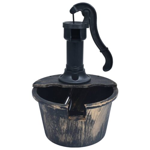 Garden Water Fountain Barrel with Pump - Image 3