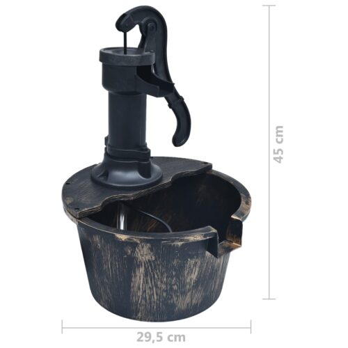 Garden Water Fountain Barrel with Pump - Image 7