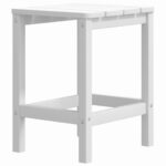 Garden Adirondack Table White 38x38x46cm HDPE