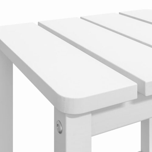 Garden Adirondack Table White 38x38x46cm HDPE - Image 6
