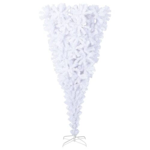 Upside-down Artificial Christmas Tree with Stand White 180cm - Image 2