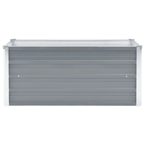 Garden Raised Bed Galvanised Steel 100x40x45cm Grey - Image 4