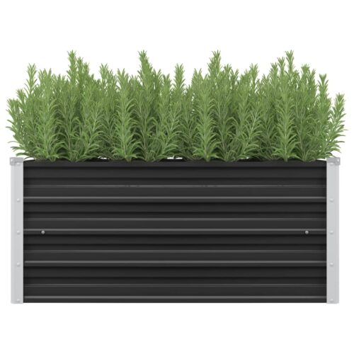 Garden Raised Bed Anthracite 100x40x45cm Galvanised Steel - Image 2
