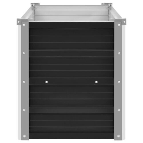 Garden Raised Bed Anthracite 100x40x45cm Galvanised Steel - Image 5