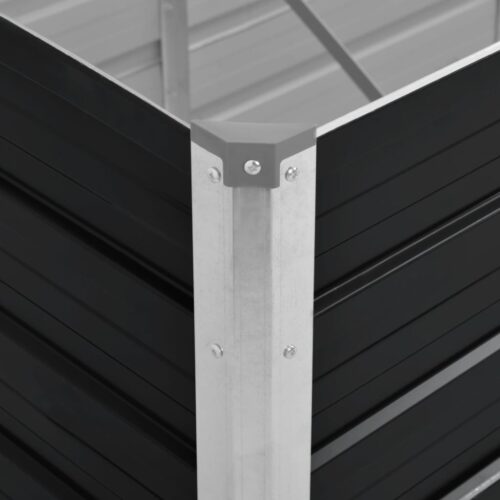 Garden Raised Bed Anthracite 100x40x45cm Galvanised Steel - Image 6