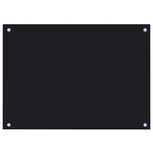 Kitchen Backsplash Black 70x50cm Tempered Glass - Image 2