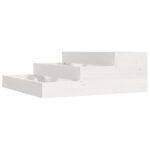 Planter White 78x78x27cm Solid Wood Pine