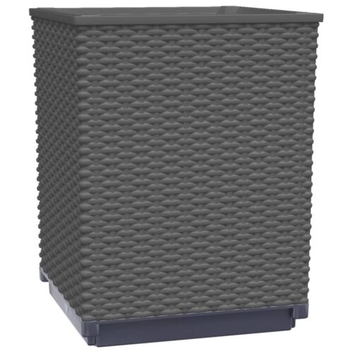 Planters 2pcs Black 30x30x37cm Polypropylene - Image 3
