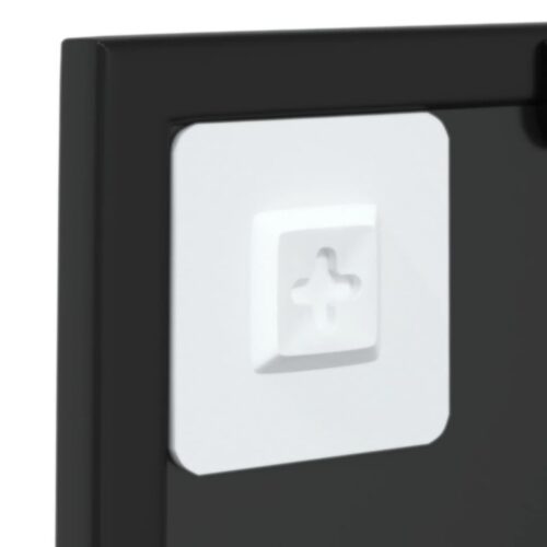 Wall Mirror Black 40x40cm Metal - Image 5