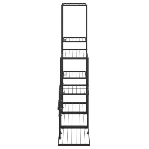 Flower Stand 94.5x25x88cm Black Metal - Image 4