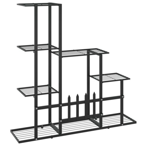 Flower Stand 94.5x25x88cm Black Metal - Image 5