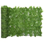 Balcony Screen with Green Leaves 500x75cm