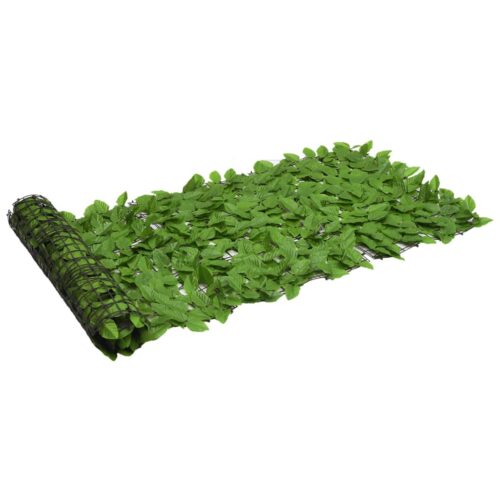 Balcony Screen with Green Leaves 500x75cm - Image 2
