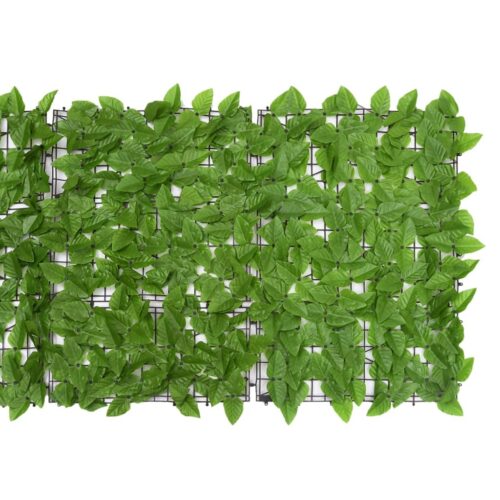 Balcony Screen with Green Leaves 500x75cm - Image 3