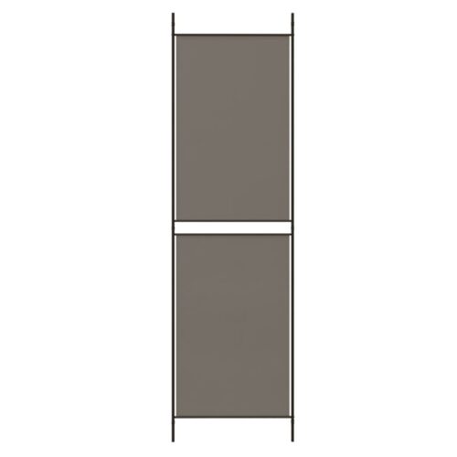 5-Panel Room Divider Anthracite 250x220cm Fabric - Image 6