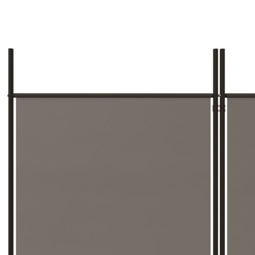 5-Panel Room Divider Anthracite 250x220cm Fabric - Image 7