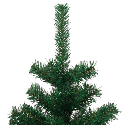 1.2m Swirl Pre-Lit Christmas Tree with Pot LED Lights Xmas Decor Green 120cm - Image 6
