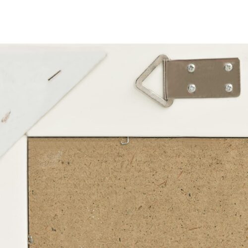 Wall Mirror Baroque Style 60x40cm White - Image 5