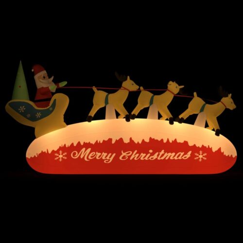 Christmas Inflatable Santa Reindeer Decoration LED 145cm - Image 2