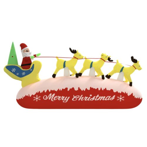 Christmas Inflatable Santa Reindeer Decoration LED 145cm - Image 3
